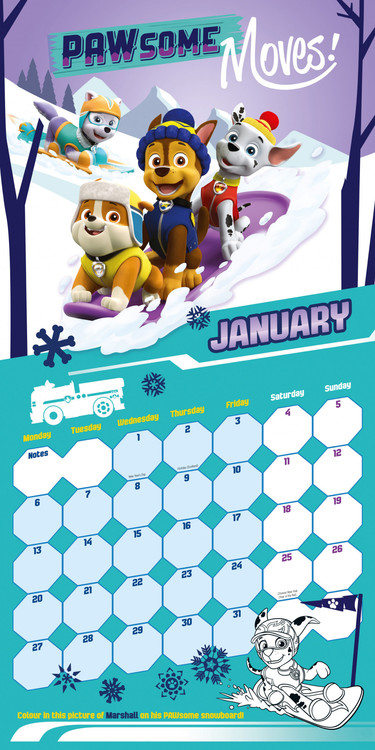 paw patrol calendar 2021 Paw Patrol Calendars 2021 On Ukposters Abposters Com paw patrol calendar 2021