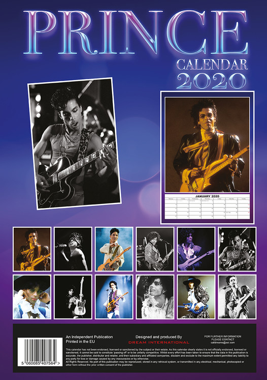 Prince Calendars 2021 on UKposters/EuroPosters