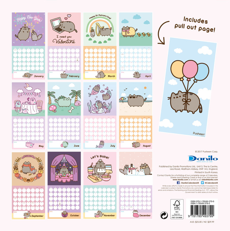 Pusheen - Calendars 2021 on UKposters/EuroPosters