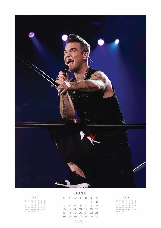Robbie Williams Calendars 2021 on UKposters/EuroPosters