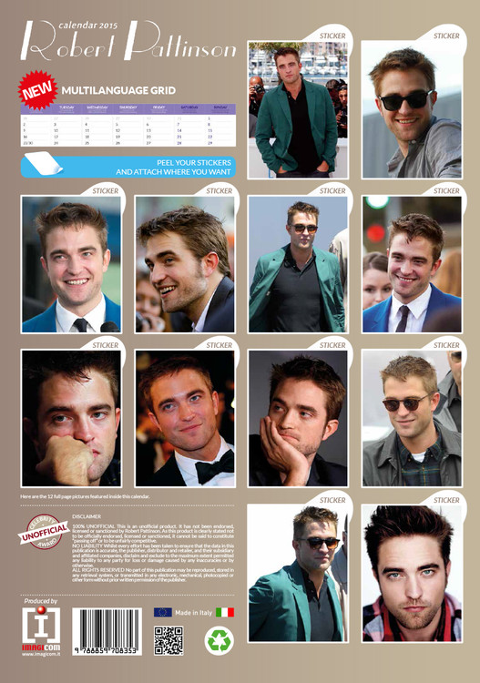 Robert Pattinson - Calendars 2021 on UKposters/EuroPosters