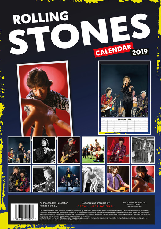 Rolling Stones Calendar 2024 Alanah Coralyn