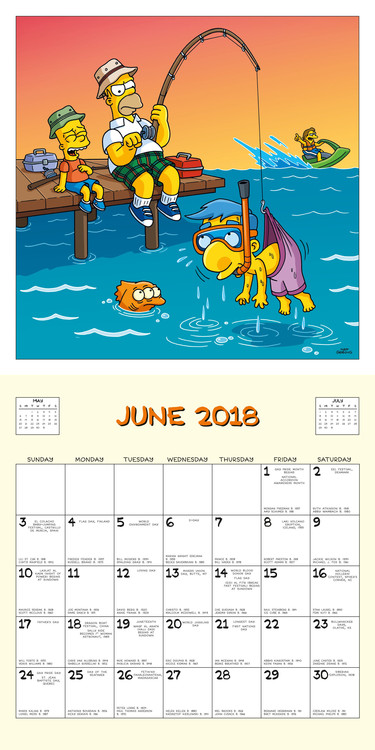The Simpsons Calendars On Ukposters Ukposters