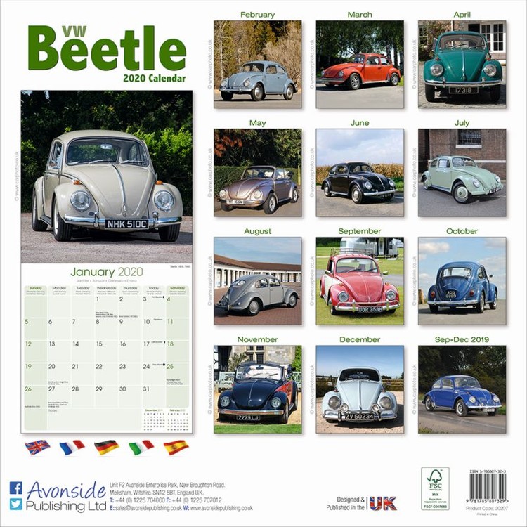 VW Beetle Calendars 2021 on UKposters/UKposters