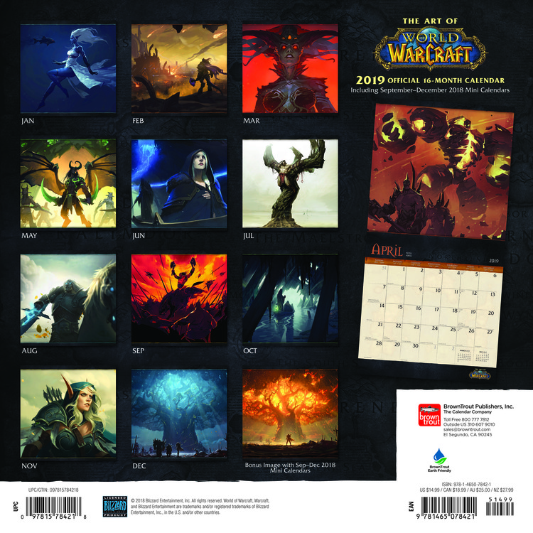 warcraft calendar 2021 World Of Warcraft Calendars 2021 On Ukposters Abposters Com warcraft calendar 2021