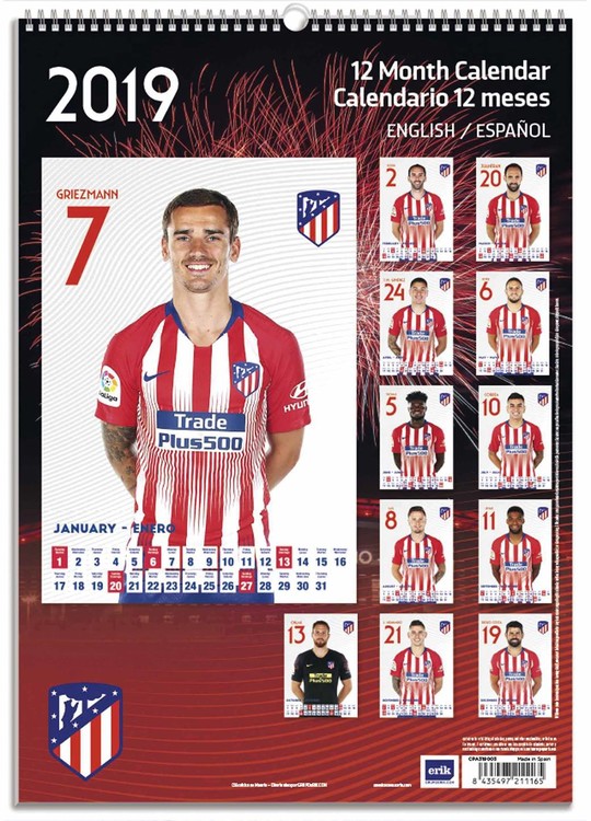 Atletico Madrid Players 2021 : Venta de Postal Atlético de Madrid 2020/