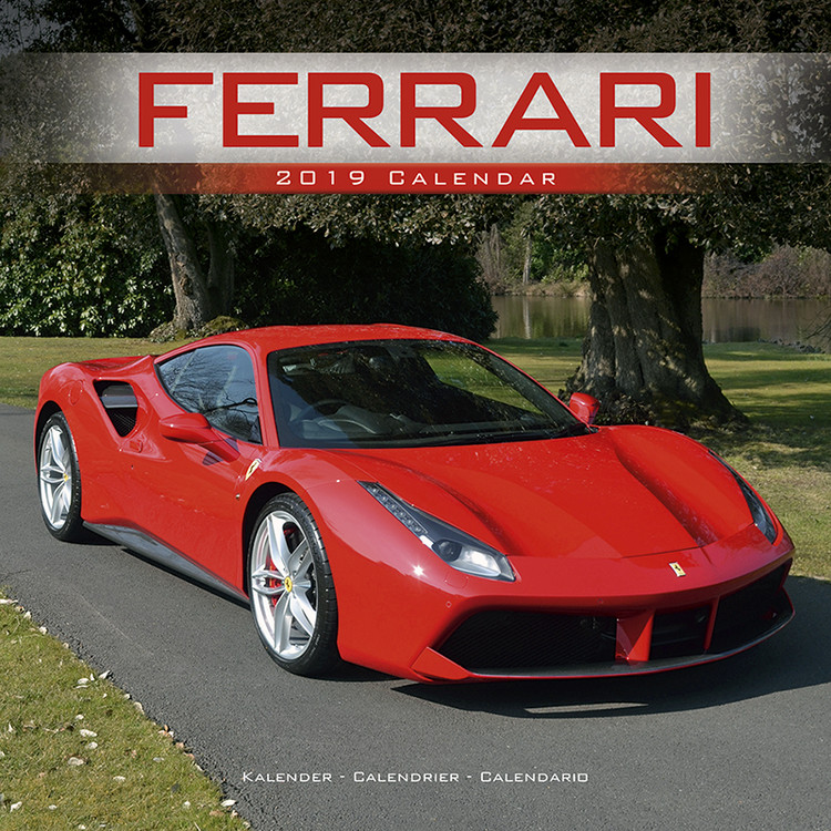 Calendário 2021 Ferrari em Europosters.pt