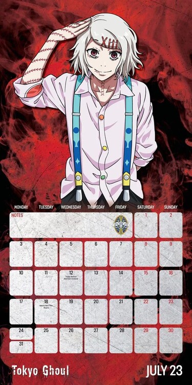 Calendário bonito do anime 2023