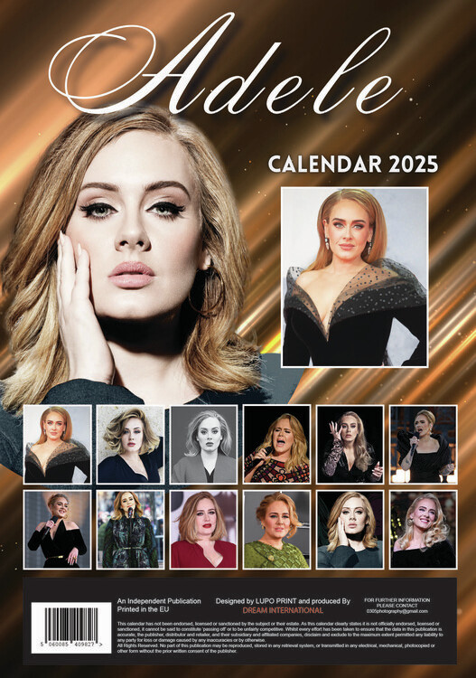 Adele Wall Calendars 2025 Buy at Europosters