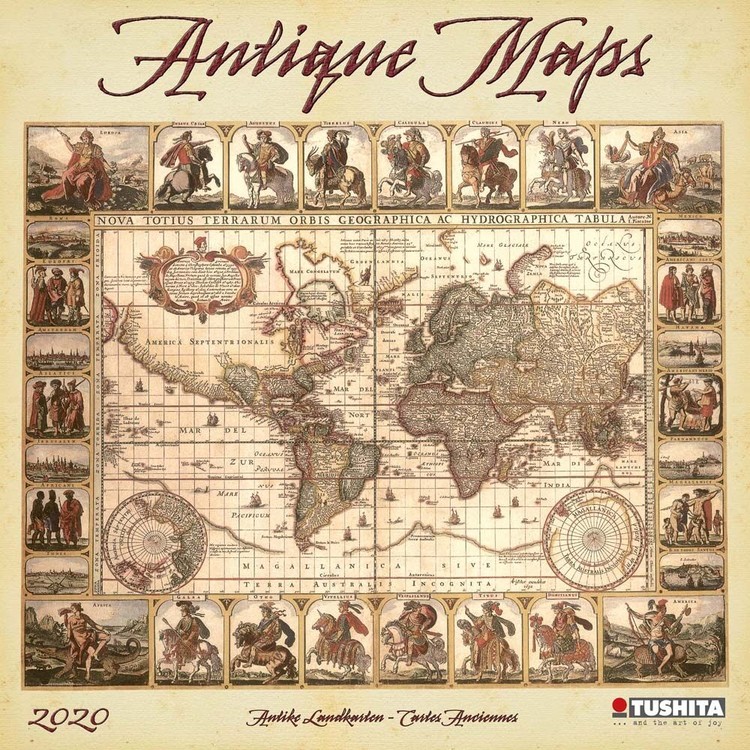 Antique Maps Wall Calendars 2024 Buy at Europosters