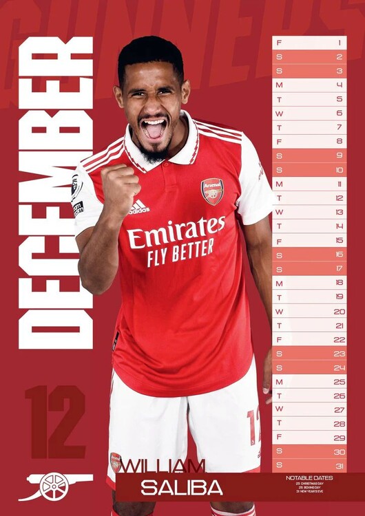 Arsenal FC - Wall Calendars 2023