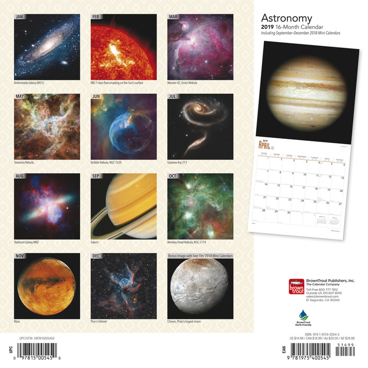 Astronomy - Wall Calendars 2022 | Large Selection