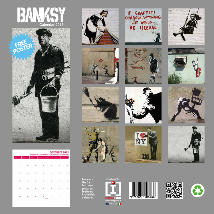 Banksy Wall Calendars 2015 Buy at Europosters
