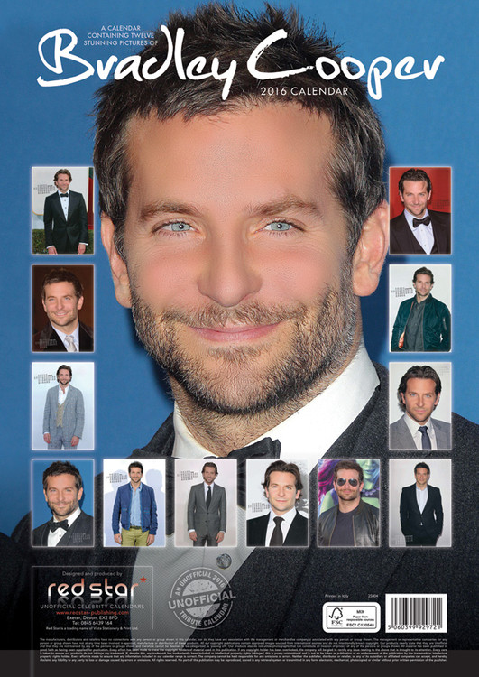 Bradley Calendar 2022 Bradley Cooper - Wall Calendars 2016 | Large Selection