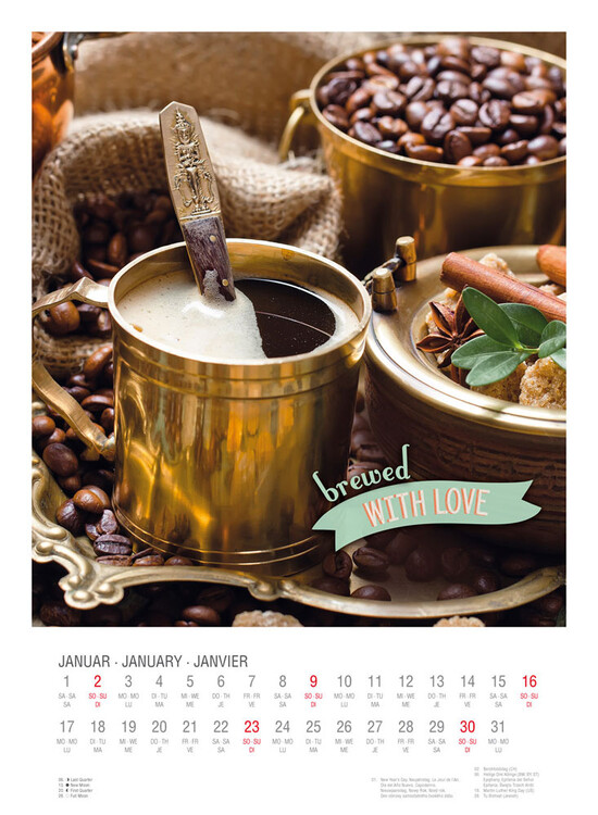 Coffee Calendar 2022 Coffee - Wall Calendars 2022 | Large Selection