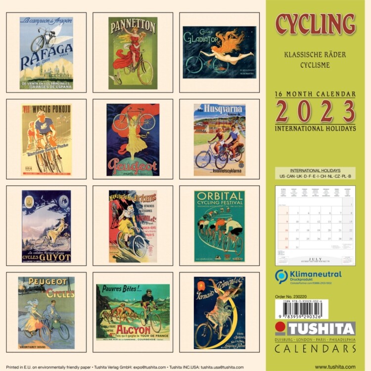 Calendar 2023 Cycling through History