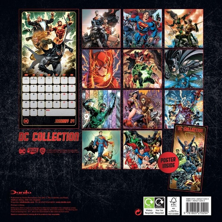DC Comics Wall Calendars 2024 Buy at Europosters