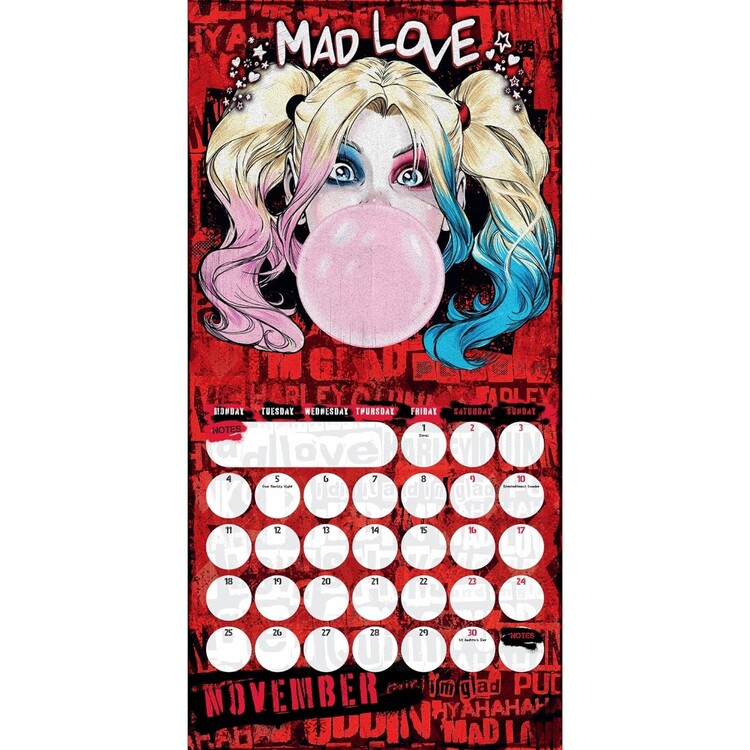 DC Harley Quinn Wall Calendars 2024 Buy at