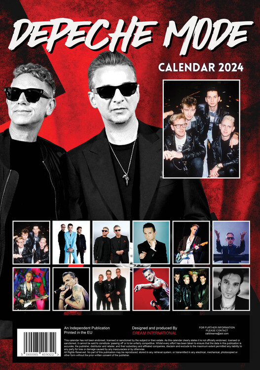 DEPECHE MODE Celebrity Wall Calendar 2022