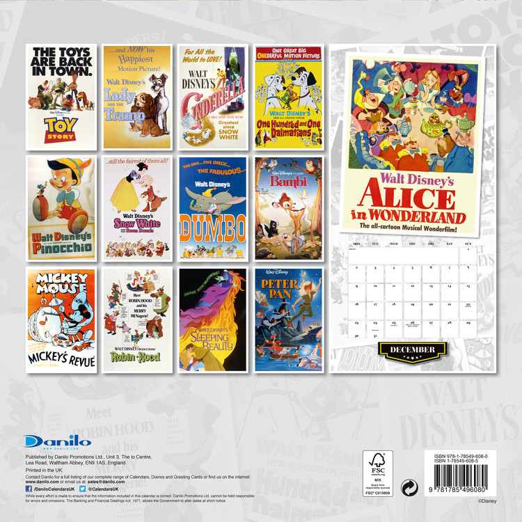 Eik cel deken Disney - Wall Calendars 2019 | Buy at Abposters.com
