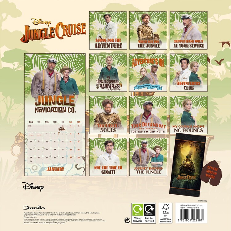 calendar 2022 disney jungle cruise