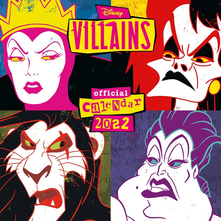 Disney Villains Wall Calendars 2022 Buy at Europosters