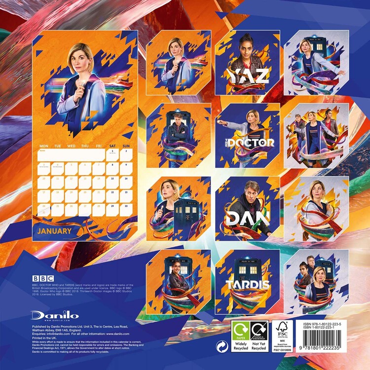 Doctor Who - 13Th Door - Wall Calendars 2022 | Large Selection