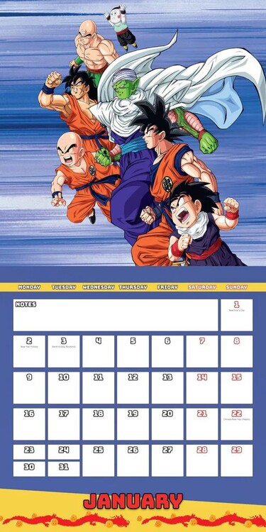 Calendar 2023 Dragon Ball