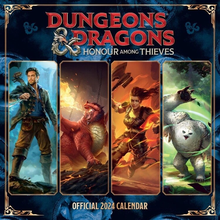 Dungeons & Dragons Wall Calendars 2024 Buy at Europosters
