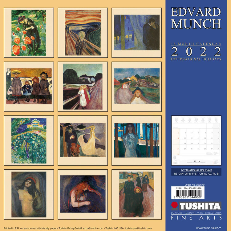 Calendar 2022 Edvard Munch - The Scream