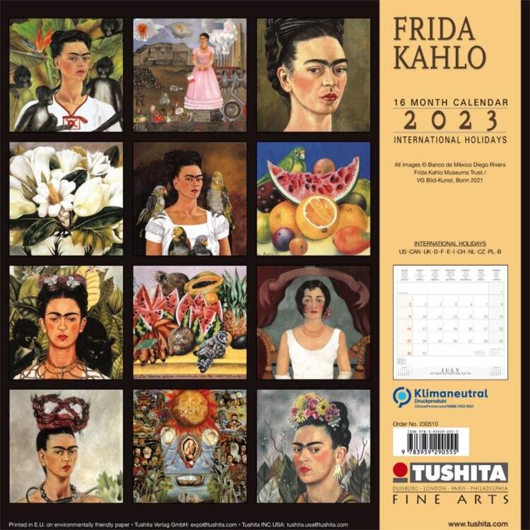Frida Kahlo - Wall Calendars 2023 | Buy at Europosters Frida Kahlo - Wall Calendars 2023 | Buy at Europosters