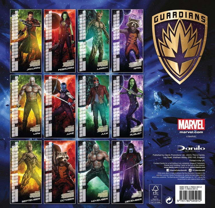 Guardians Of The Galaxy Wall Calendars 2022 Large selection