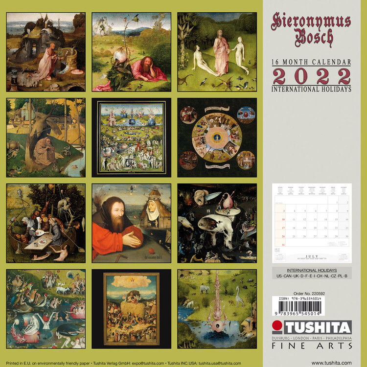 Calendar 2022 Hieronymus Bosch