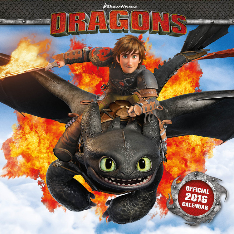 How to Train Your Dragon Wall Calendars 2024 Buy at