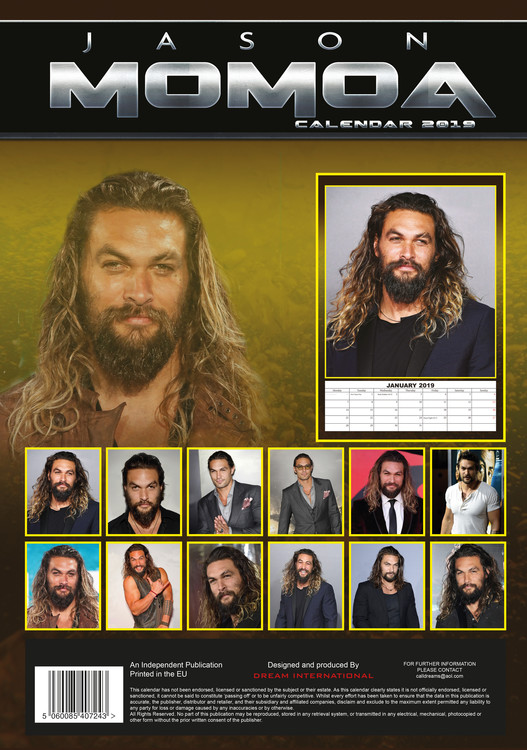Jason Momoa Wall Calendars 2019 Buy at Europosters