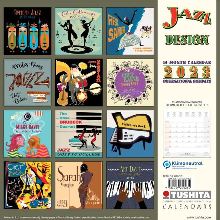 Calendar 2023 Jazz Designs