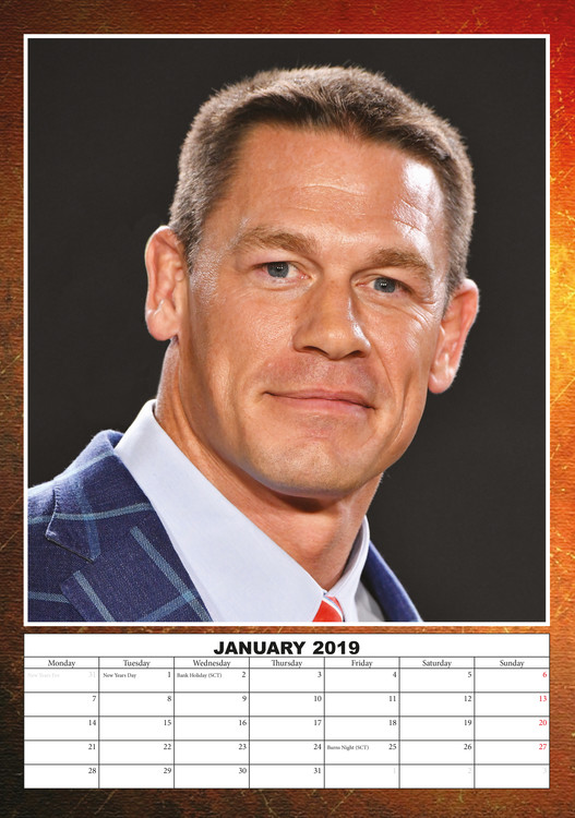 John Cena Wall Calendars 2019 Large Selection