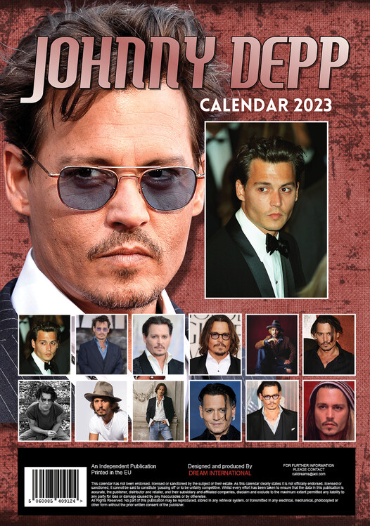 Calendar 2023 Johnny Depp