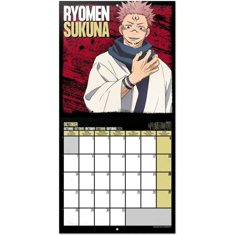 Buy Jujutsu Kaisen 16 Month 2024 Wall Calendar