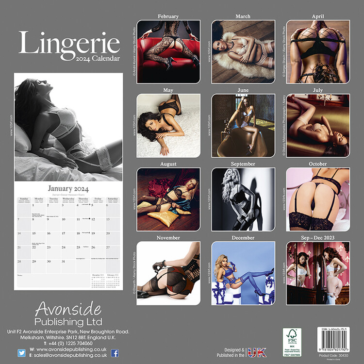 Lingerie - Wall Calendars 2024