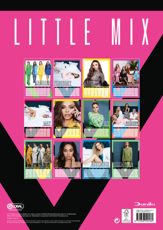 Little Mix Official 2020 Wall Calendar30% Off ANY Additional Calendars! 