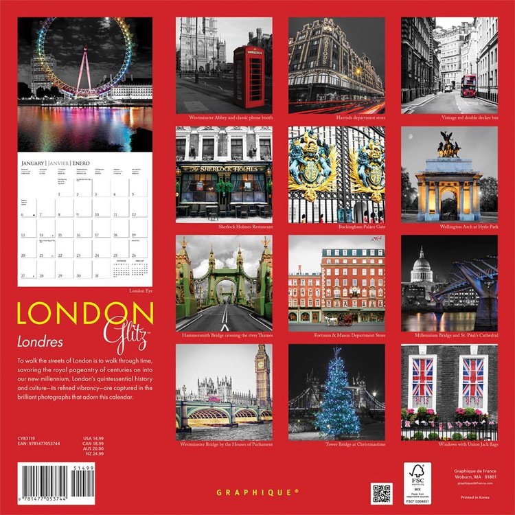 London Glitz Calendar 2021