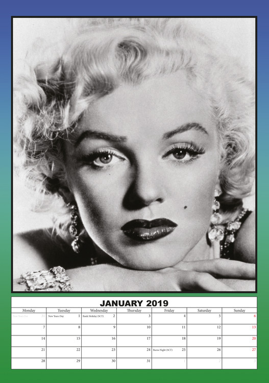 Marilyn Monroe - Wall Calendars 2019 | Buy at Europosters