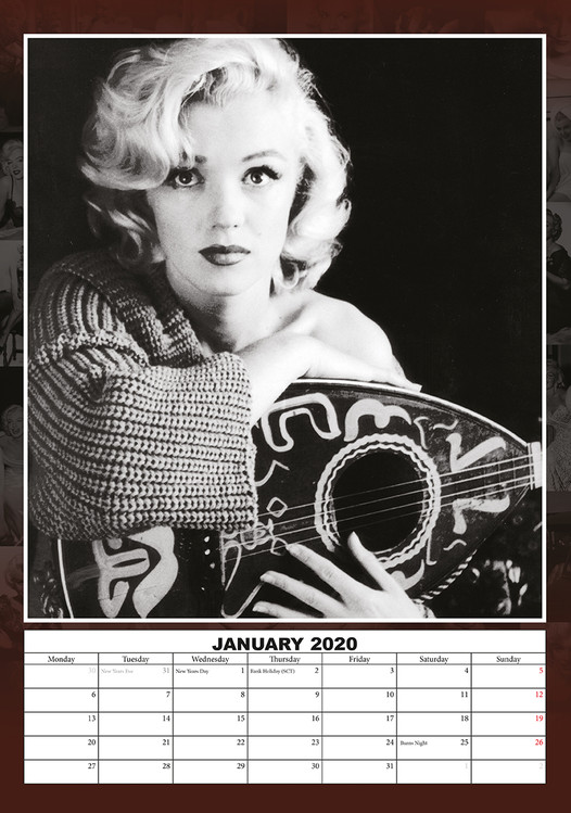 Marilyn Monroe Celebrity Wall Calendar 2020 