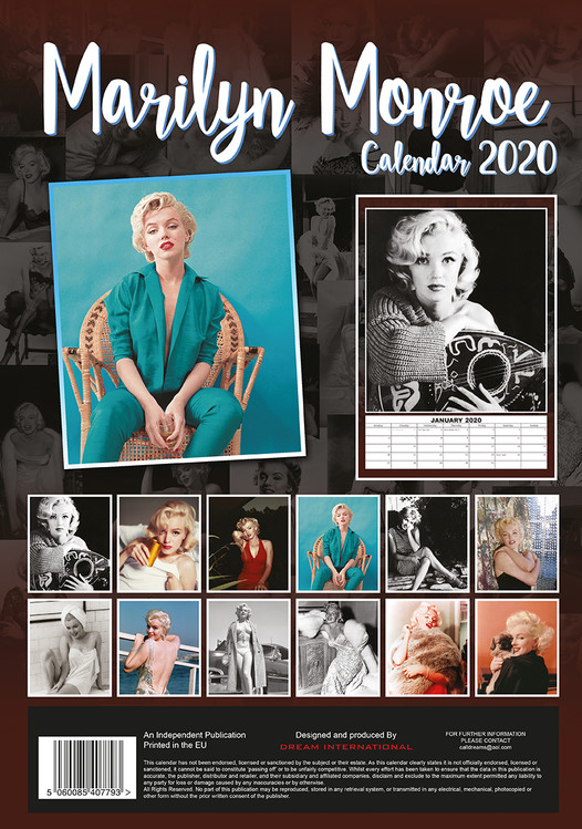 Marilyn Monroe - Wall Calendars 2020 | Buy at Europosters