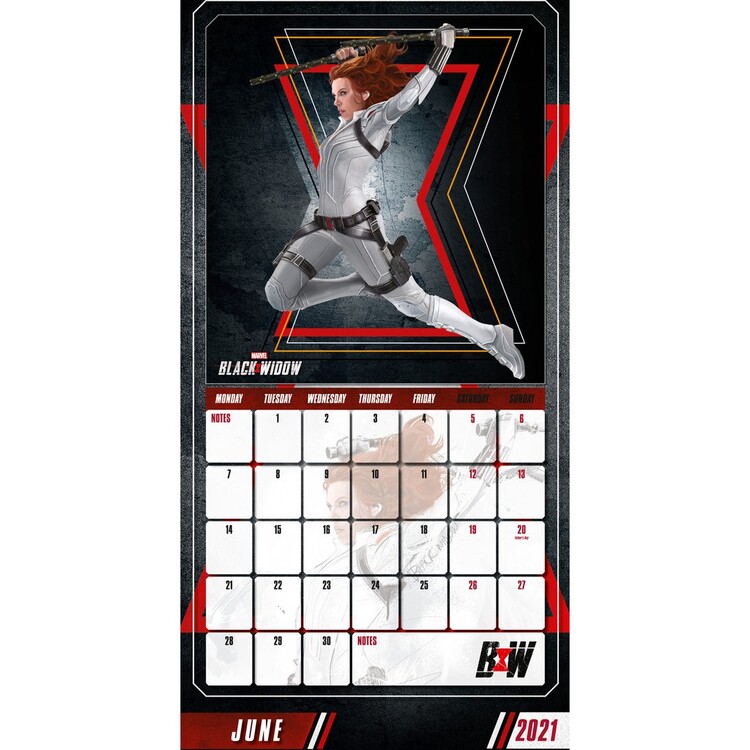 Marvel Black Widow Wall Calendars 2024 Buy at Europosters