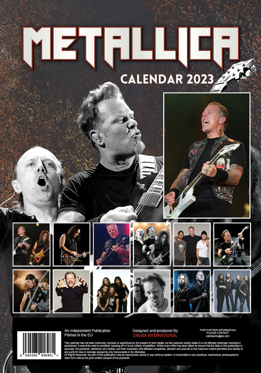 Calendar 2023 Metallica