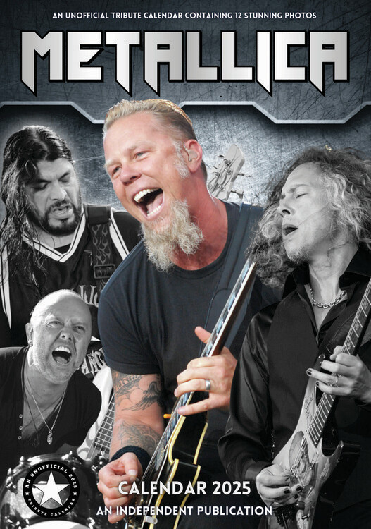 Metallica Wall Calendars 2025 Buy at