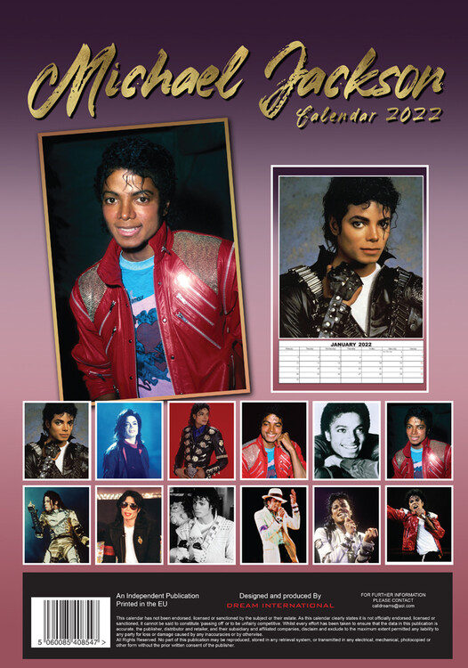 Michael Jackson Calendar 2022 Michael Jackson - Wall Calendars 2022 | Large Selection