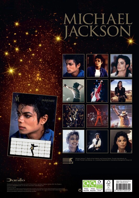 Michael Jackson Wall Calendars 2024 Buy at